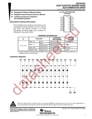 SN74S1051DRG4 datasheet  